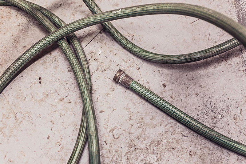 open the outside taps to drain the lines. image